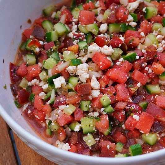 Salsa Méditerranéenne (Au Melon D’eau) - Ma Vie Simplifiee