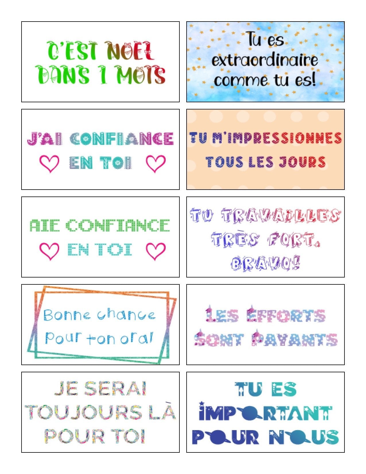 Mes 110 mots de boîte à lunch - Ma Vie Simplifiee