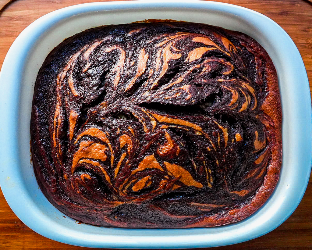 Gateau aux bananes et tourbillon de café