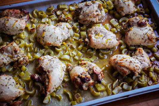 Hauts de cuisse de poulet au poulet et citron