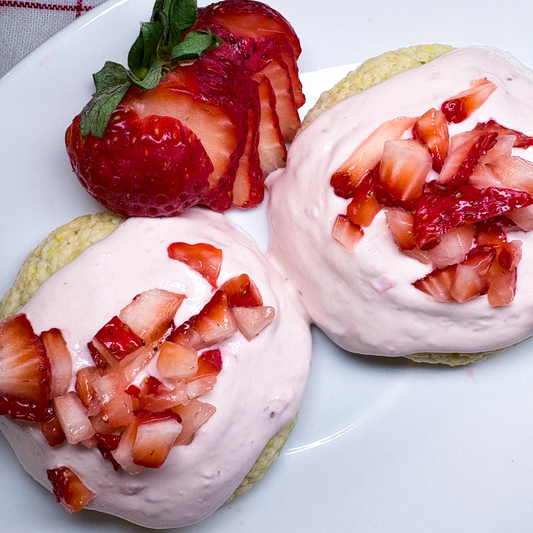 biscuits cheesecake aux fraises