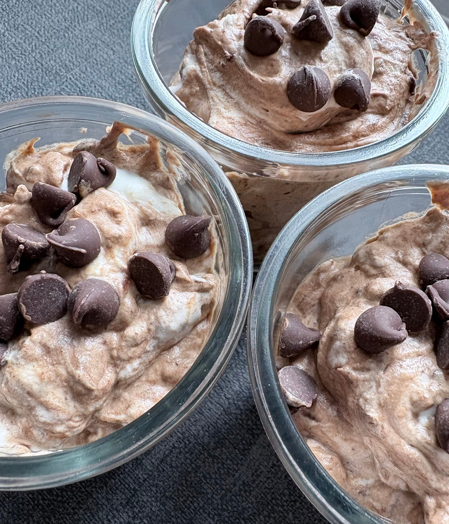 Mousse banane et chocolat