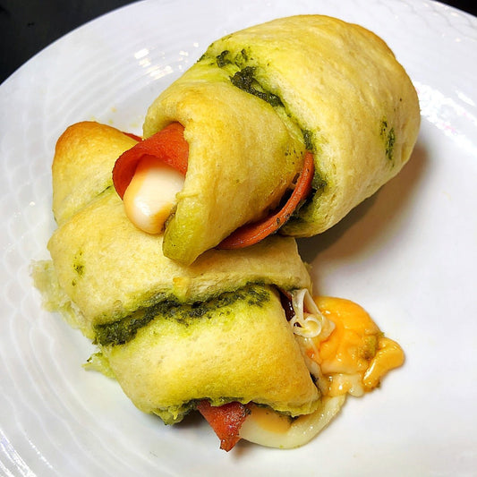 Croissant Pizza Au Pesto - Ma Vie Simplifiee