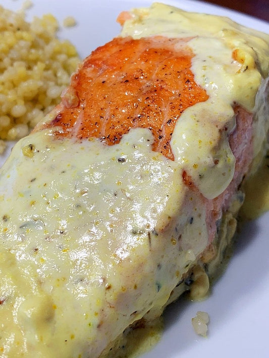 Filet De Saumon, Sauce Crémeuse Au Citron - Ma Vie Simplifiee
