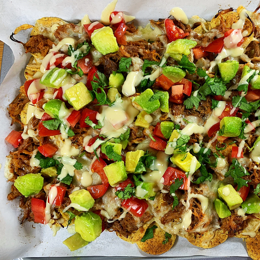Nachos au porc effiloché