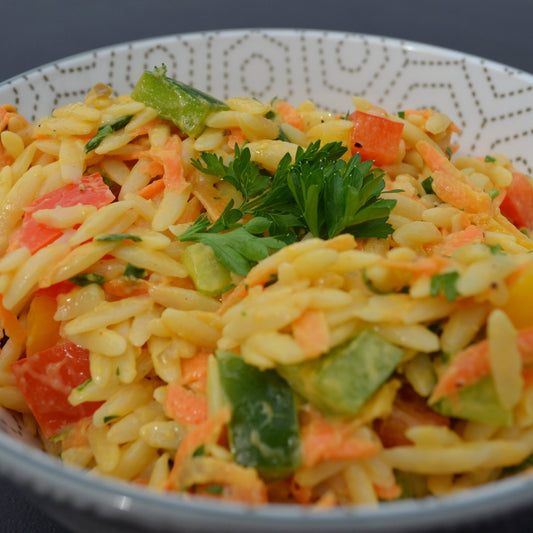 Salade d'orzo - Ma Vie Simplifiee