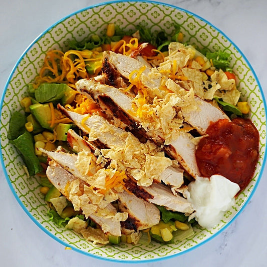 Salade Tex-Mex Au Poulet Grillé - Ma Vie Simplifiee