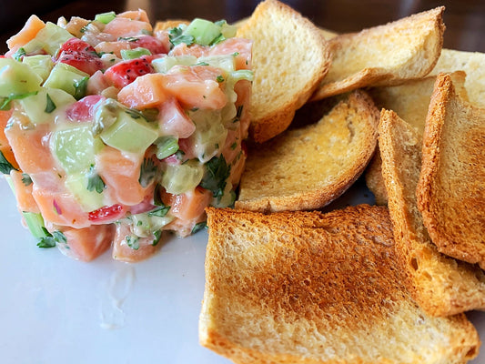Tartare De Saumon Aux Fraises - Ma Vie Simplifiee