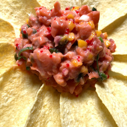 Tartare De Saumon Mangue Et Framboises - Ma Vie Simplifiee