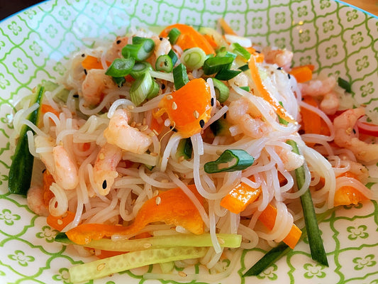 Vermicelles Tièdes Aux Crevettes Et Mandarines - Ma Vie Simplifiee