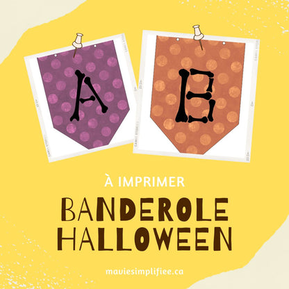 Banderole d'Halloween - Ma Vie Simplifiee