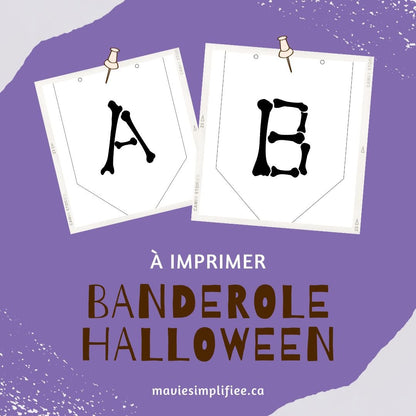 Banderole d'Halloween - Ma Vie Simplifiee