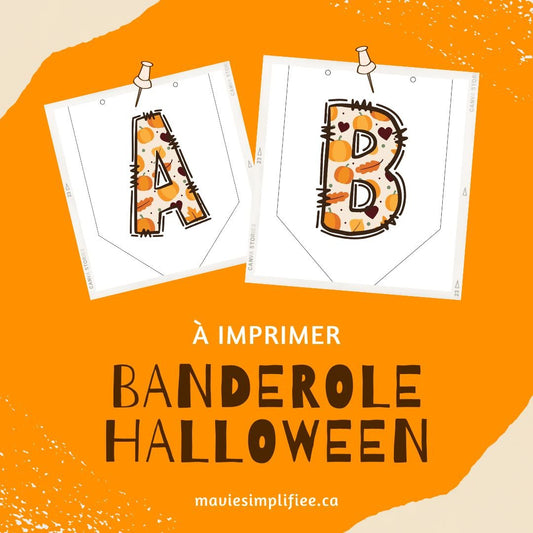 Banderole d'Halloween - Ma Vie Simplifiee