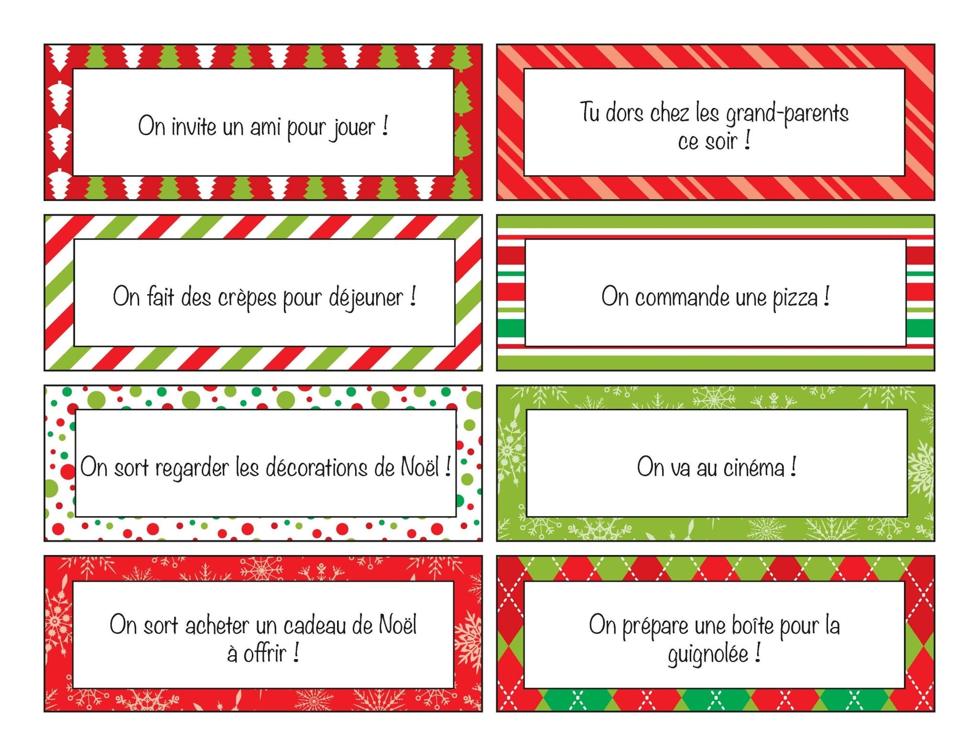 Coupons-Récompenses des Fêtes - Ma Vie Simplifiee