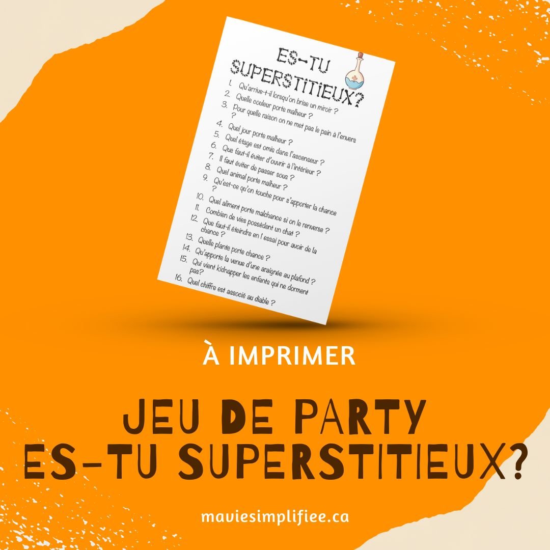 Ensemble Party d'Halloween - Ma Vie Simplifiee