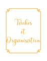 Feuillets de tâches et organisation - Ma Vie Simplifiee