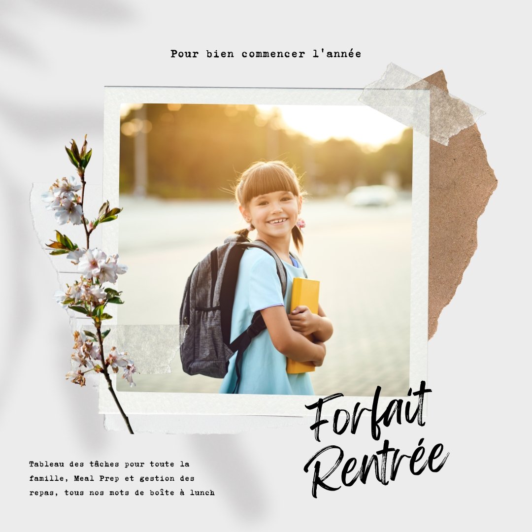 Forfait de la rentrée - Ma Vie Simplifiee