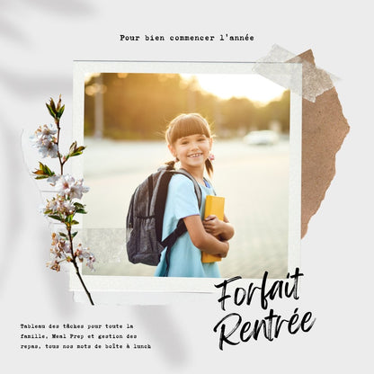 Forfait de la rentrée - Ma Vie Simplifiee