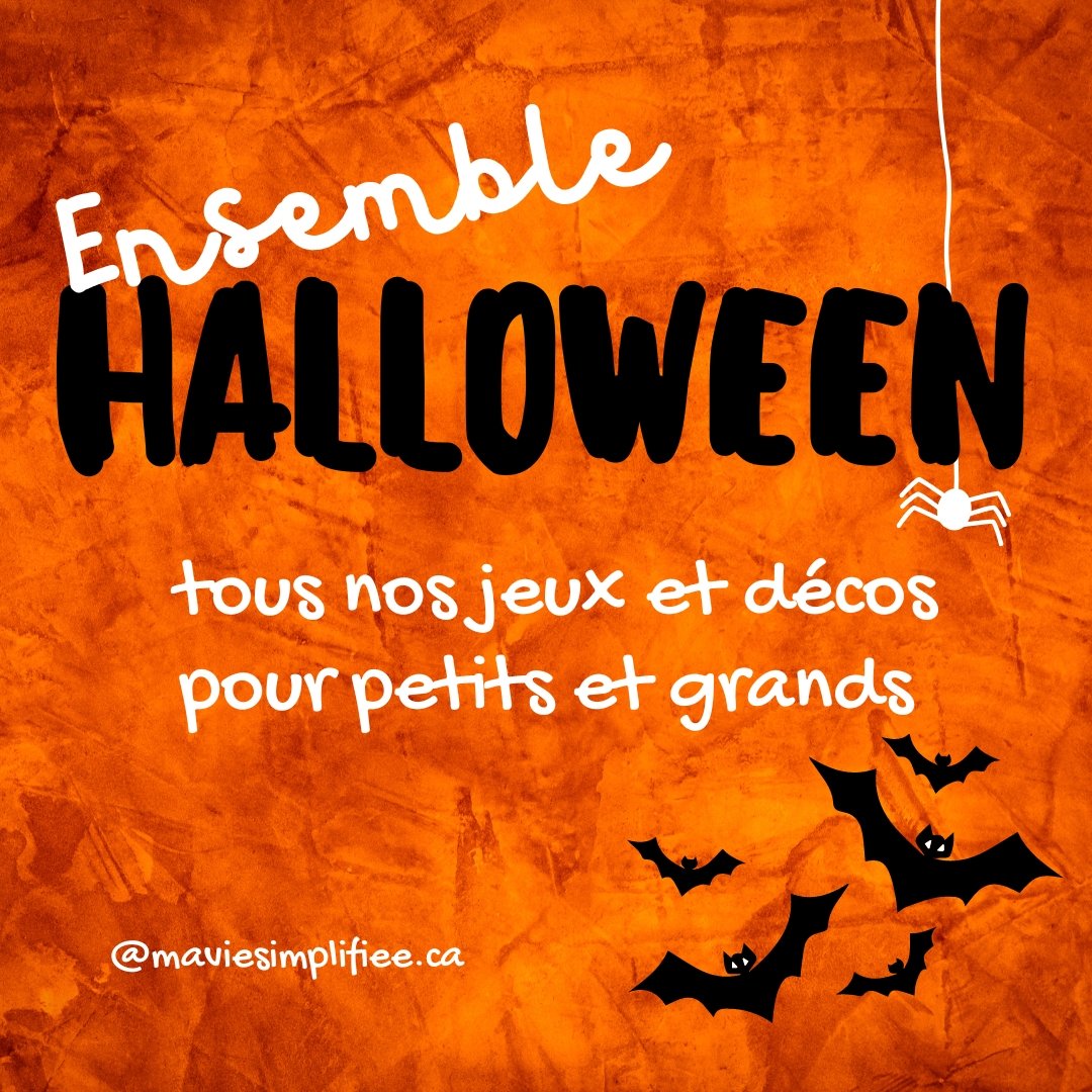 L'ensemble d'Halloween complet : adulte et enfant - Ma Vie Simplifiee