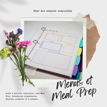 Menus et organisation de cuisine - Ma Vie Simplifiee