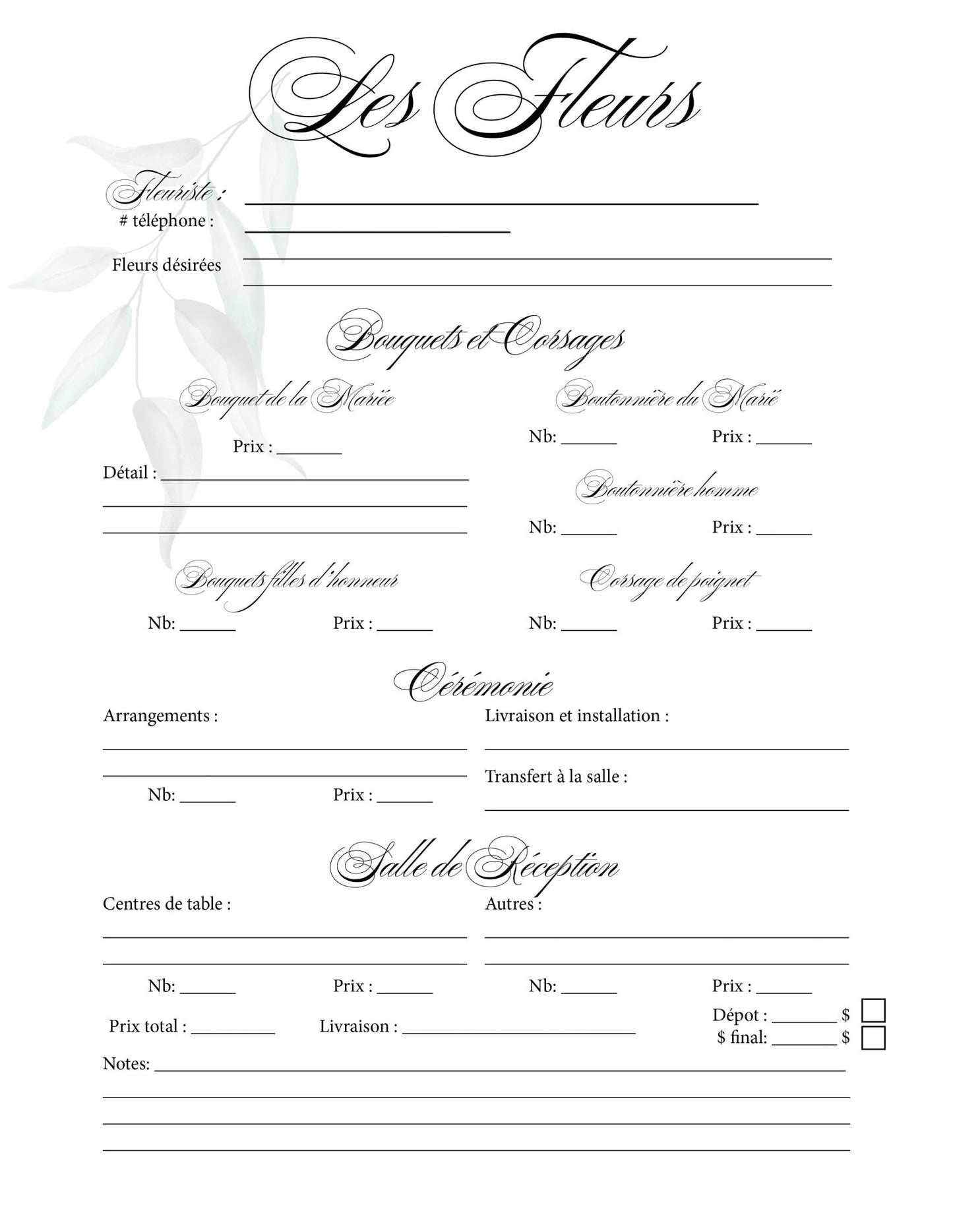 Planificateur de Mariage ultime - Ma Vie Simplifiee