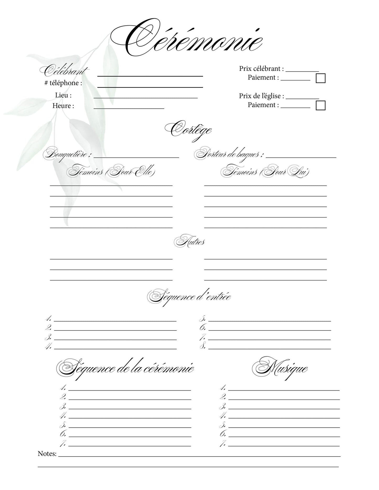 Planificateur de Mariage ultime - Ma Vie Simplifiee