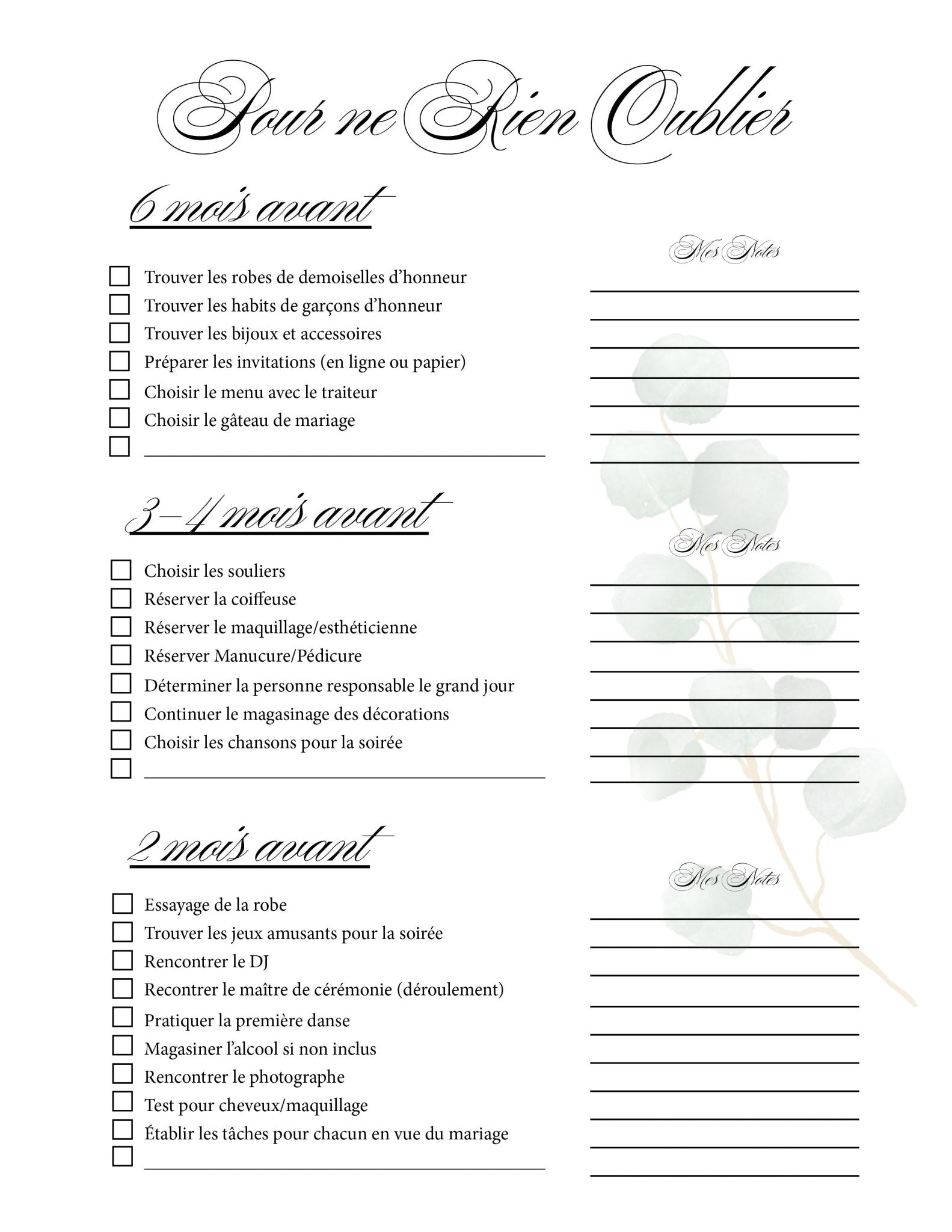 Planificateur de Mariage ultime - Ma Vie Simplifiee