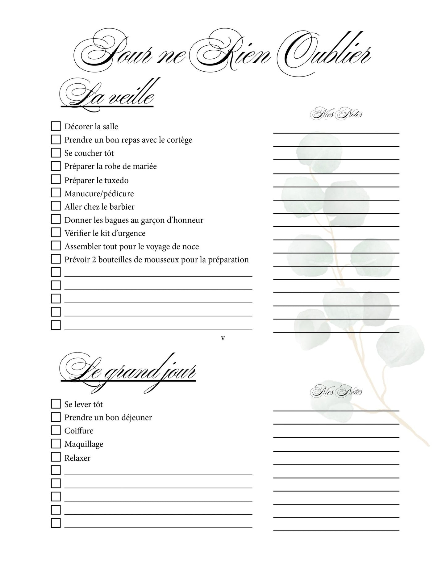 Planificateur de Mariage ultime - Ma Vie Simplifiee